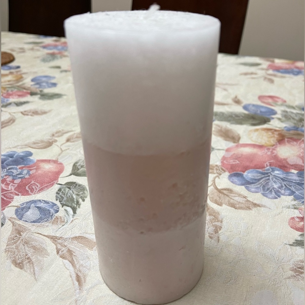 large pink candles